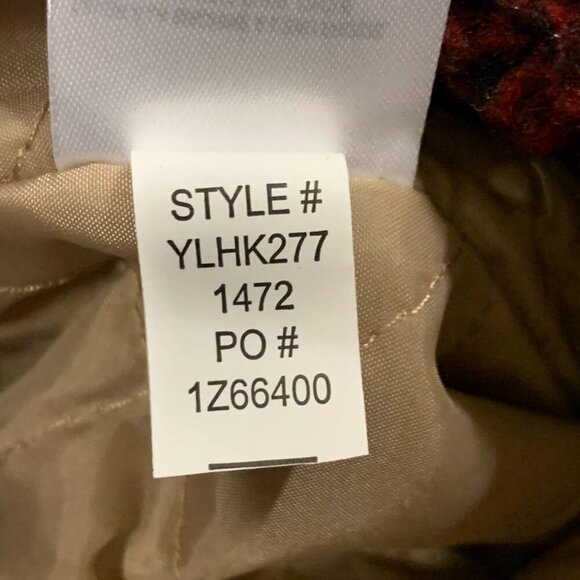 Lucky Brand Men's Buffalo Check Faux Shearling Shirt Jacket Size L - Picture 9 of 12